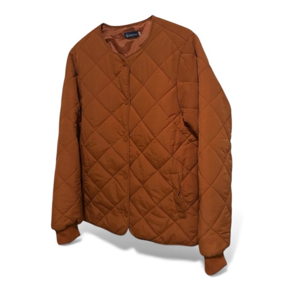 Quilted Brown Utility Jacket - Picture 4 of 6